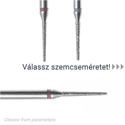 IQNAILS Diamantová frézka, paralelná stena, jemná, 1,2 mm