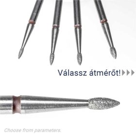 IQNAILS Diamantová fréza, malá guľôčka, jemná, 1,6 mm