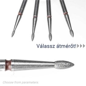 IQNAILS Diamantová fréza, malá guľôčka, jemná, 1,8 mm