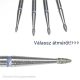 IQNAILS Diamantová fréza, malá guľôčka, stredná, 1,2 mm