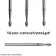 IQNAILS Diamantová fréza, malá guľôčka, jemná, 2,3 mm