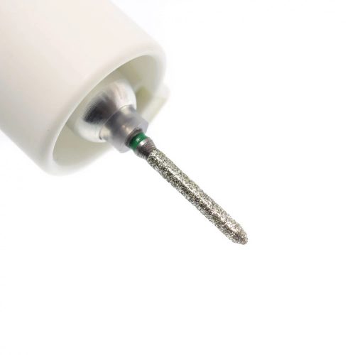 IQNAILS Diamantová frézka s paralelnými stenami, kužeľ, so zaobleným hrotom, hrubá, 1,8 mm