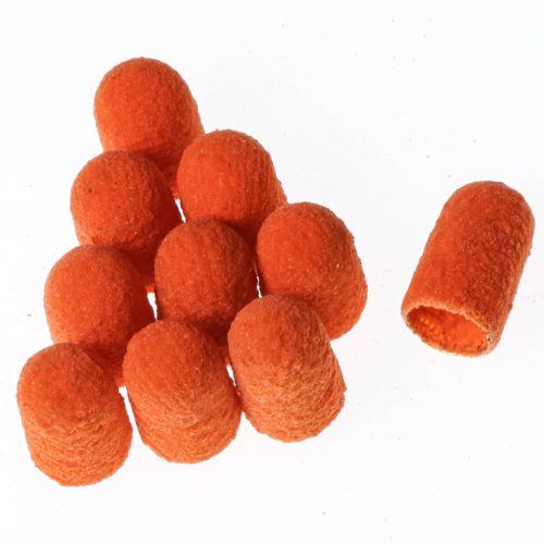 LUKAS ORANGE Brúsna čiapočka, jemná, 7 mm, 10 kusov