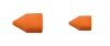 LUKAS ORANGE Brúsny kužeľ, hrubý, 10 mm, 10 kusov