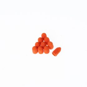 LUKAS ORANGE Brúsny kužeľ, hrubý, 5 mm, 10 kusov