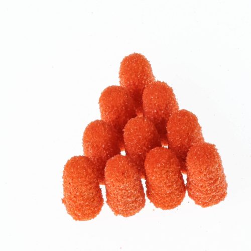 LUKAS ORANGE Brúsna čiapočka, dlhá, hrubá, 5 mm, 10 ks