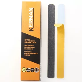   Vymeniteľná podložka pre pilník na nechty S, 14*135 mm, čierna, zrnitosť 150/hrubá (KERMAN) – 50 ks