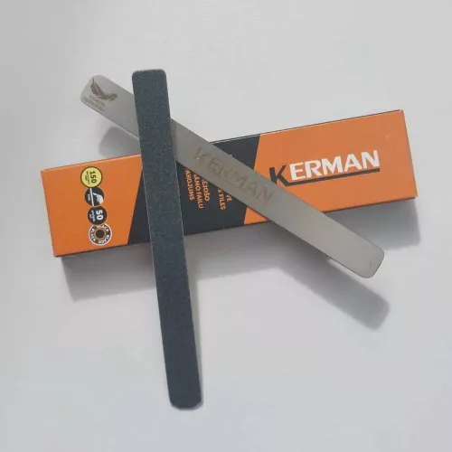 Vymeniteľná podložka pre pilník na nechty S, 14*135 mm, čierna, zrnitosť 150/hrubá (KERMAN) – 50 ks