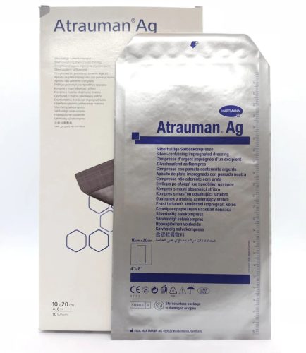 HARTMANN Atrauman Ag Mastný tyl s obsahom striebra, 10x20 cm,