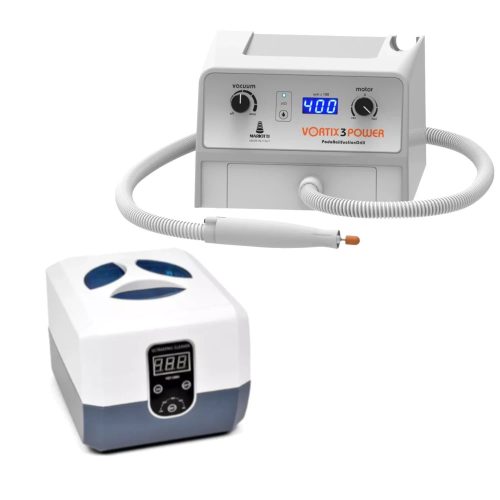 Vortix 3 Power Porelszívós pedikűrgép, 1+1 ajándék GT Sonic Professzionális ultrahangos tisztító 1,3 literes tartállyal
