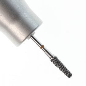   Karbidový mace burr, s mriežkovaným okrajom, jemný, 4 mm, pre ľavákov